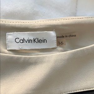 Calvin Klein Black and Tan Dress.